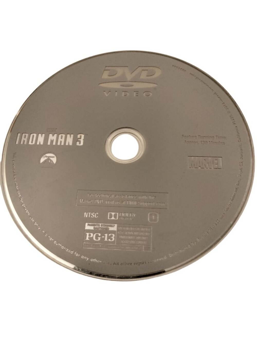 Marvel Iron Man 3 DVD PG 13